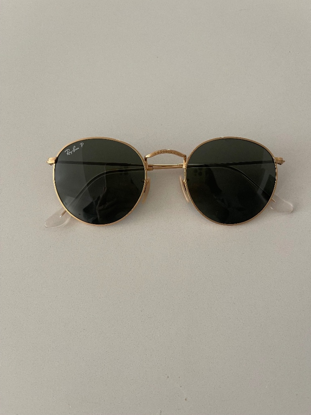 Round Polarized Ray Ban Sunglasses with case
